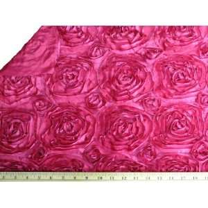 Fuchsia Rosette Satin Fabric Backdrop for Maternity, Newborn or Baby 