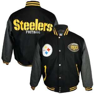   Pittsburgh Steelers Throwback Wool Varsity Jacket