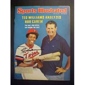 Rod Carew Minnesota Twins Autographed July 18, 1977 Sports Illustrated 