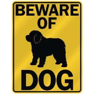 BEWARE OF  SPANISH WATER DOG  PARKING SIGN DOG
