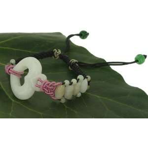, Filigree Design, This Heart Jade Bracelet Has a Thick Cutting 