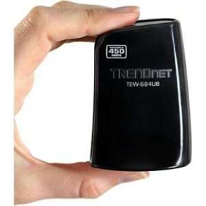 Trendnet Compact 450mbps Dual Band Wireless N Usb Adapter One Touch Wi 