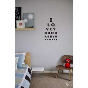  I love you more everyday Wall Art Vinyl Lettering Decal 