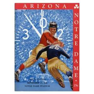  Notre Dame vs. Arizona, 1941 Sports Giclee Poster Print 