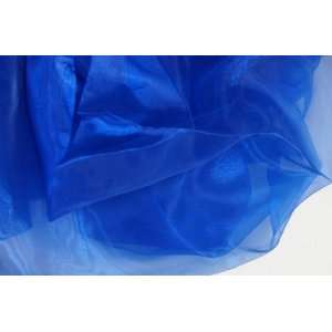  Royal Blue Mirror Organza 100% Polyester 60 Wide Fabric 