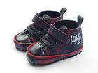 Black&Red infant baby Girls Boys High Top Boots Shoes s