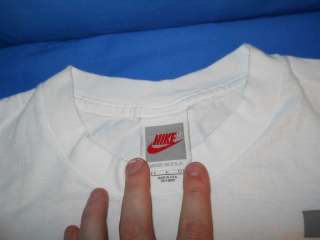 vintage NIKE CHARLES BARKLEY WHITE 90S USA t shirt L  