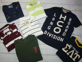 HOLLISTER ABERCROMBIE & FITCH AE Mens T Tee Polo Shirt Lot Sz Small S 