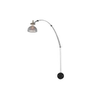  Romulus One Light Wall Gallery Light in Black and Chrome 