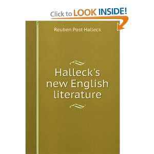   Hallecks new English literature Reuben Post Halleck Books