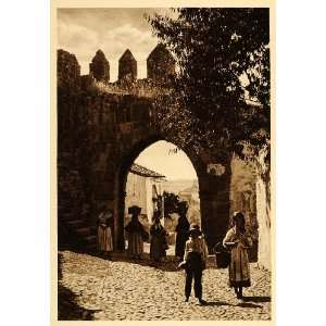  1925 Puerta Antiqua Town Gate Trujillo Spain Children 