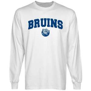   Belmont Bruins White Logo Arch Long Sleeve T shirt 