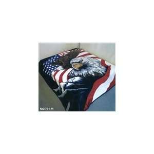  US Flag and EAgle Navy Solid Back Double Sided Koyo Queen 
