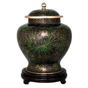  Forest Green Cloisonne Cremation Urn: Home & Kitchen
