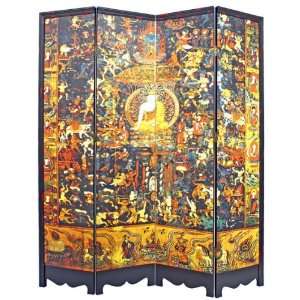  6 ft. Tall Tibetan Buddhist Pantheon Room Divider: Home 