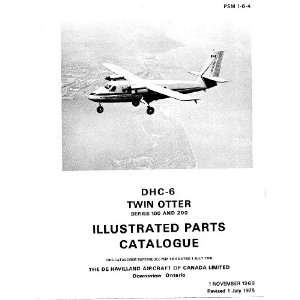   Aircraft Parts Manual   1975 De Havilland Canada  Books