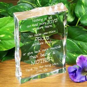  Nothing in Life Engraved Mothers Day Keepsake