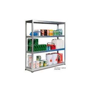 METAL POINT PLUS Galvanized Steel Shelving Unit with Steel Shelves 