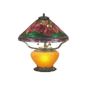  Dale Tiffany TT60918 Poppy Tiffany 4 Light Table Lamps in 