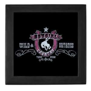  Keepsake Box Black Cowgirl Country Wild and Untamed 