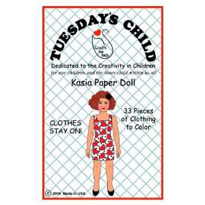  Kasia Paper Doll to Color Toys & Games