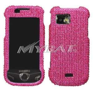  Samsung Mythic A897 Hot Pink Diamante Protector Cover 