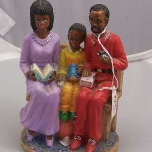   American Family Heritage Figurine Family with Son 