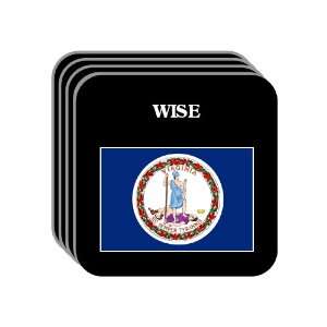  US State Flag   WISE, Virginia (VA) Set of 4 Mini Mousepad 