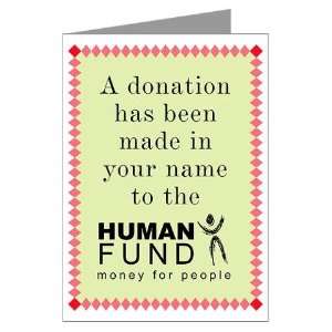  Human Fund Donation Pop culture Greeting Cards Pk of 10 by 