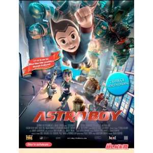  Astro Boy Poster Turkish 27x40 Kristen Bell Nicolas Cage 