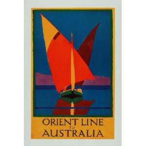  1927 Orient Line Australia Horace Taylor Booklet Cover 