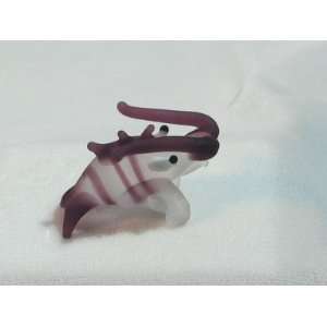   Collectibles Crystal Figurines Opaque Purple Lobster 