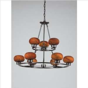  Triarch Lighting Atomique Chandelier in Oil Rubbed Bronze 