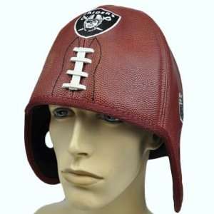   Reebok Football Shaped Helmet Head Hat Cap Faux Leather: Sports