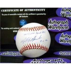   Baseball inscribed Unassisted Triple Play 9 20 92