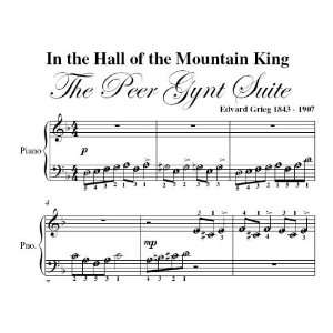   the Mountain King Grieg Beginner Piano Sheet Music Evard Grieg Books