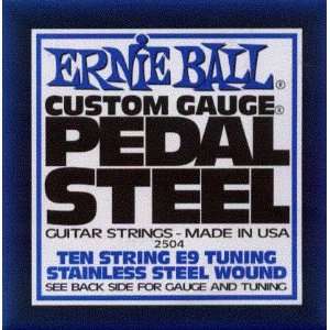  Ernie Ball Pedal Steel Guitar, E9, 10 string, Stainless Steel 