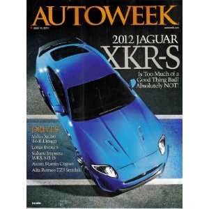   Magazine (7/11/11) 2012 Jaguar XKR S: Automotive Writers: Books