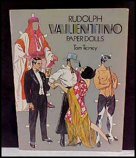 1979 RUDOLPH VALENTINO PAPER DOLL BOOK~TIERNEY~UNCUT  