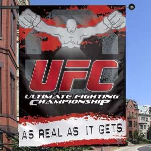  UFC Black 27 x 37 Vertical Banner Flag Sports 