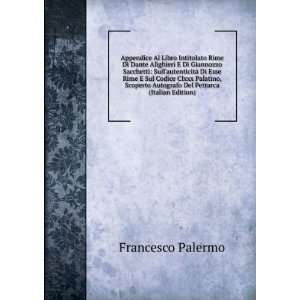   Autografo Del Petrarca (Italian Edition) Francesco Palermo Books