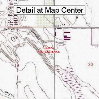  USGS Topographic Quadrangle Map   Arena, California 