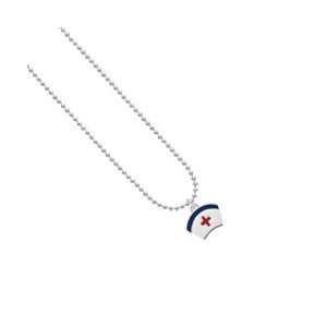  Nurse Hat Ball Chain Charm Necklace [Jewelry]: Jewelry