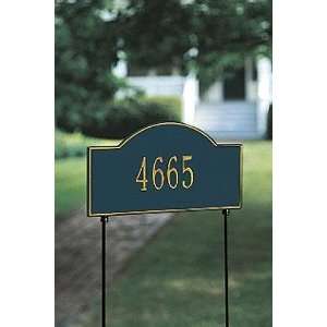 Arch One Line Two Sided Standard Lawn Address Plaque   stnd arch/1line 