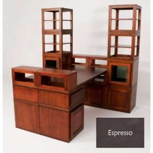  Ucube Espresso Executive Desk (Espresso) (72H x 72W x 72 
