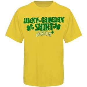  NCAA My U Oregon Ducks Yellow Lucky Game Day T shirt 