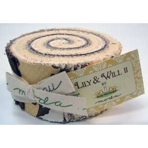   Lily & Will II Yellow 2.5 Jelly Roll Fabric Strip