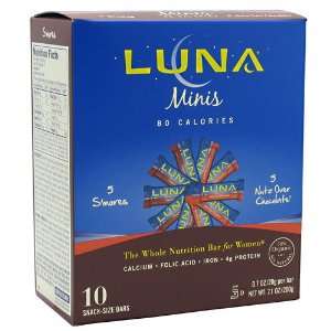  Clif Bar Luna Minis for Women, 10 Bars Health & Personal 