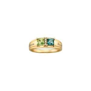  ZALES 10K Gold Truelove Couples Birthstone Ring with 