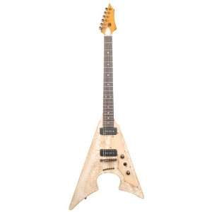  AXL Badwater Jacknife Electric Guitar, Crackle Brown 